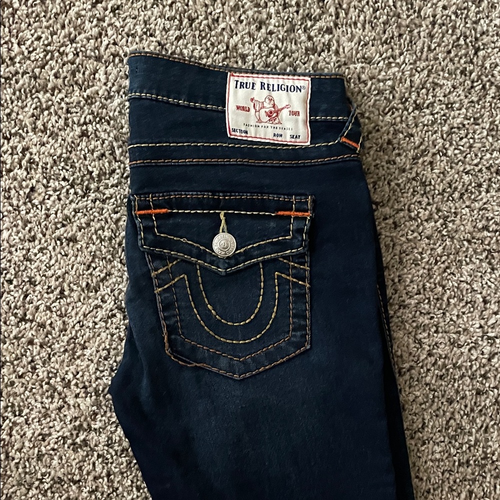 True Religion Indigo Denim with Contrast Stitching